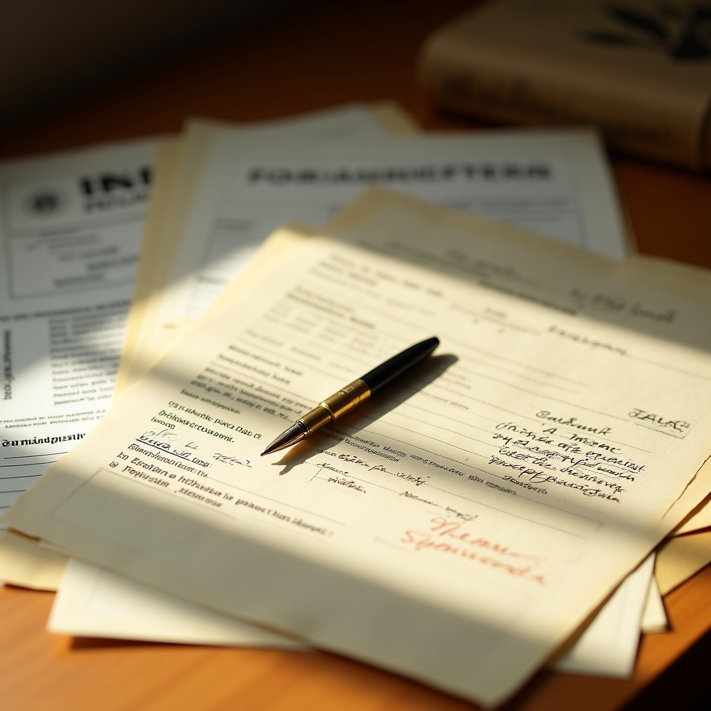 Polish business documents on a desk
